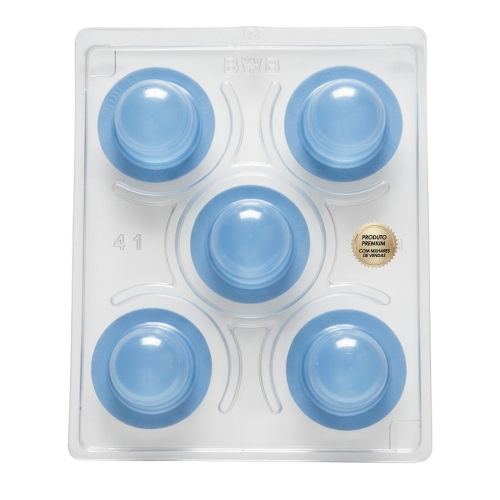FORMA TRUFA PEQUENA 5 CAVIDADES BWB DE SILICONE PROFISSIONAL