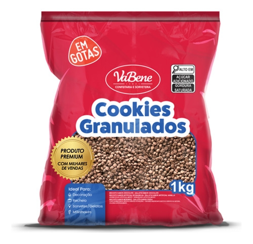 Granulado Cookies Em Gotas Vabene Gourmet 1kg