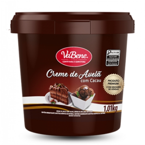 Creme de Avelã com Cacau Vabene Balde 1Kg
