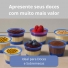 POTE PLÁSTICO AZUL SEM TAMPA PARA ALIMENTOS E CONFEITARIA - KOPUS