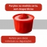POTE PLÁSTICO VERMELHO SEM TAMPA PARA ALIMENTOS E CONFEITARIA KOPUS
